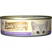 Daily Delight Pure Skipjack Tuna White & Chicken with Sea Bream 80g 1 carton (24 cans)